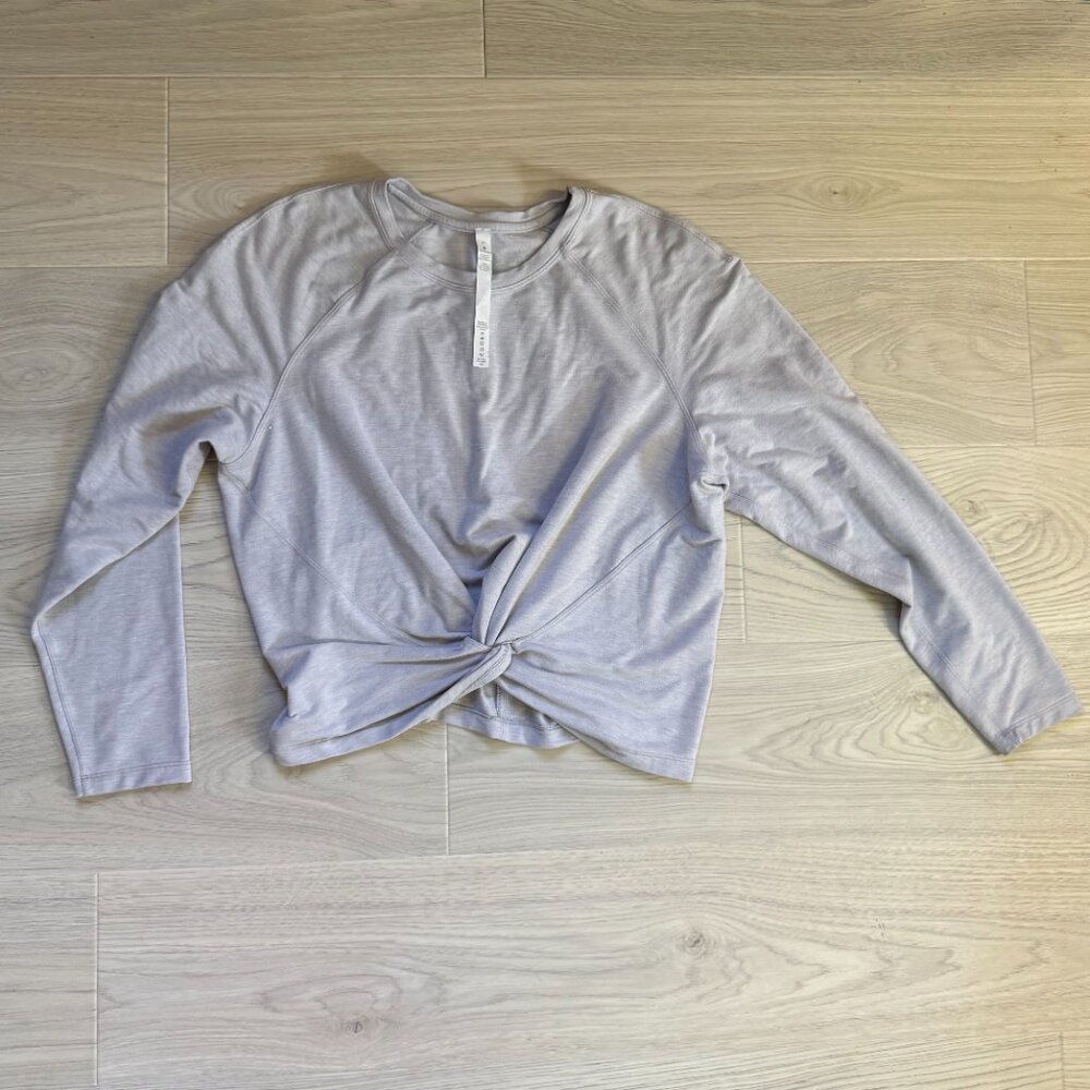 Sz 10 Lululemon Tuck & Gather Pullover in Heathered Mod Stargaze